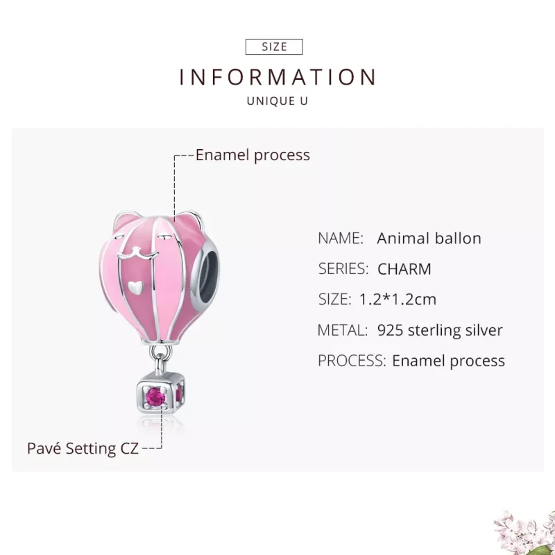 (bild till) Pandora Stil Berlock Animal Ballon - Scc1378 - View 7