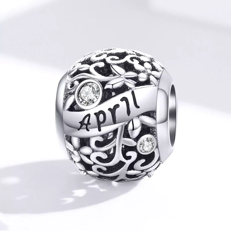 (bild till) Pandora Stil Berlock April Birthstone - Scc1385-4 - View 4