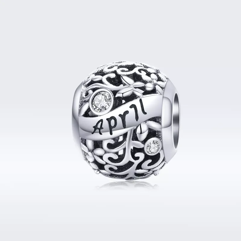 (bild till) Pandora Stil Berlock April Birthstone - Scc1385-4 - View 5
