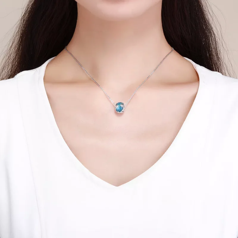 (bild till) Pandora Stil Berlock Aquamarine Daisy'S Confession - Scc878 - View 5