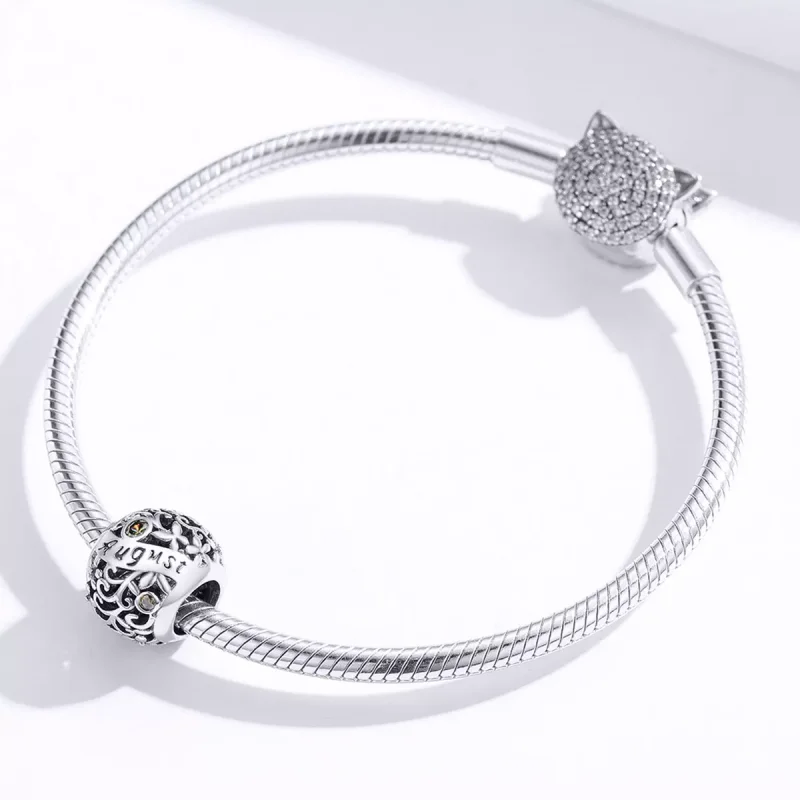 (bild till) Pandora Stil Berlock August Peridot Birthstone - Scc1385-8 - View 2