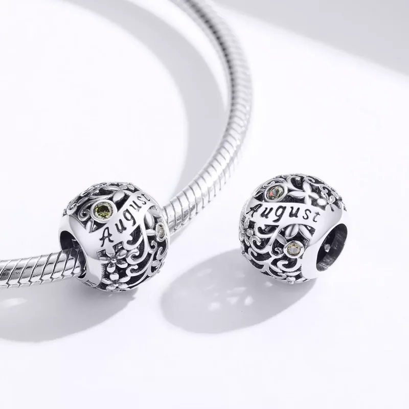 (bild till) Pandora Stil Berlock August Peridot Birthstone - Scc1385-8 - View 3