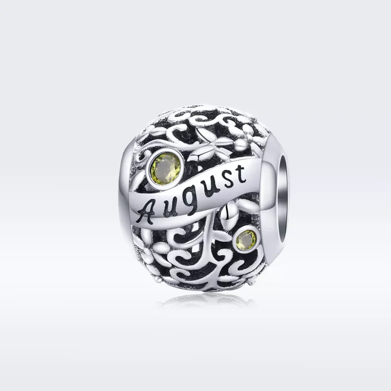 (bild till) Pandora Stil Berlock August Peridot Birthstone - Scc1385-8 - View 5