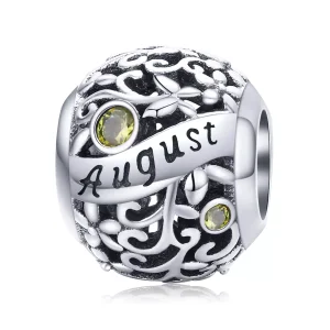 (bild till) Pandora Stil Berlock August Peridot Birthstone - Scc1385-8