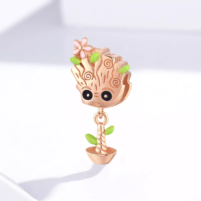 (bild till) Pandora Stil Berlock Baby Groot 14 Karat Roséguld - Bsc130 - View 2
