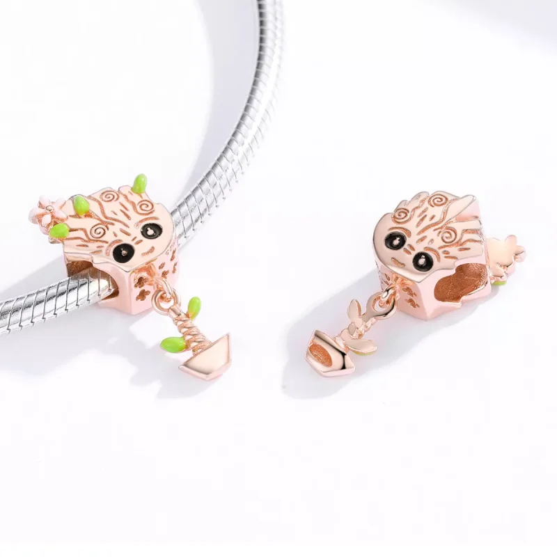 (bild till) Pandora Stil Berlock Baby Groot 14 Karat Roséguld - Bsc130 - View 3