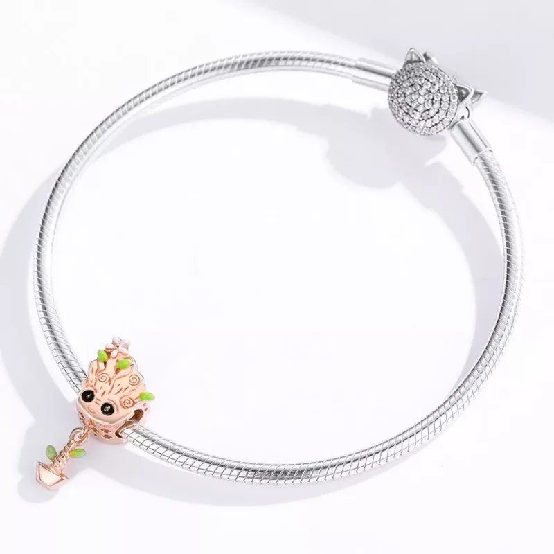 (bild till) Pandora Stil Berlock Baby Groot 14 Karat Roséguld - Bsc130 - View 4