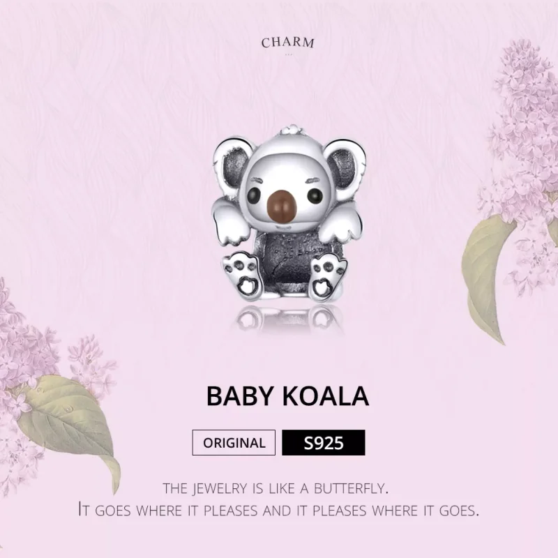 (bild till) Pandora Stil Berlock Baby Koala - Scc1304 - View 2