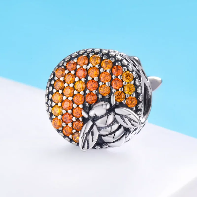 (bild till) Pandora Stil Berlock Bee House - Scc654 - View 3