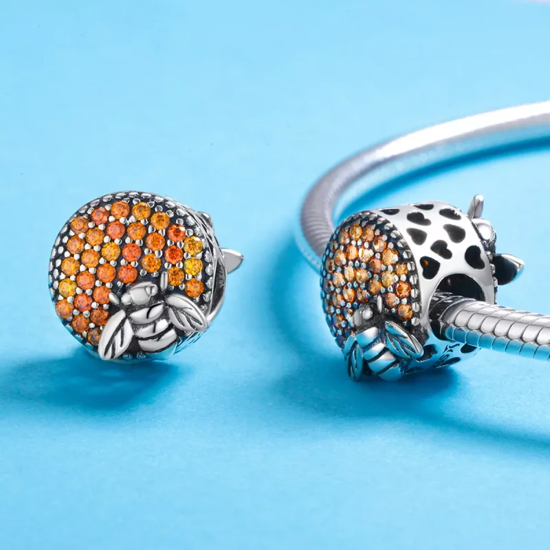 (bild till) Pandora Stil Berlock Bee House - Scc654 - View 5