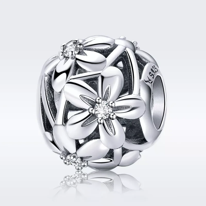 (bild till) Pandora Stil Berlock Blomma Form - Scc729 - View 3