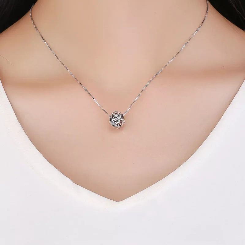 (bild till) Pandora Stil Berlock Blomma Form - Scc729 - View 5