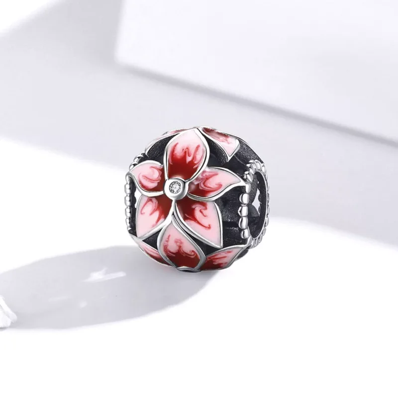 (bild till) Pandora Stil Berlock Blommande Blomma - Scc1707 - View 2