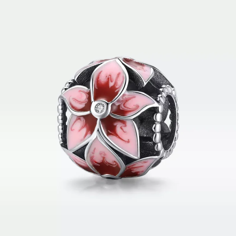 (bild till) Pandora Stil Berlock Blommande Blomma - Scc1707 - View 5