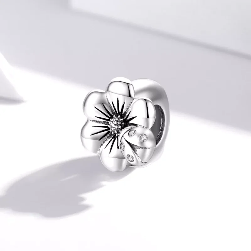 (bild till) Pandora Stil Berlock Blommande Blomma - Scc1722 - View 2