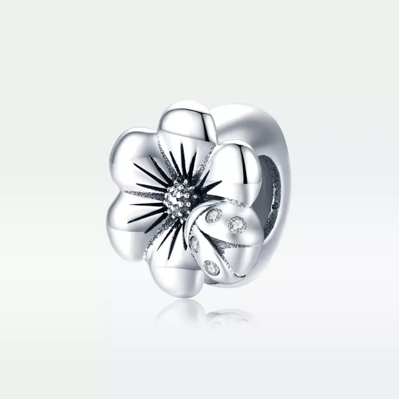 (bild till) Pandora Stil Berlock Blommande Blomma - Scc1722 - View 5