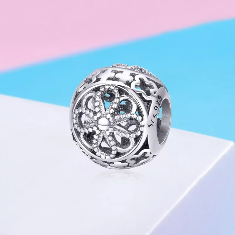 (bild till) Pandora Stil Berlock Blommar - Scc899 - View 2