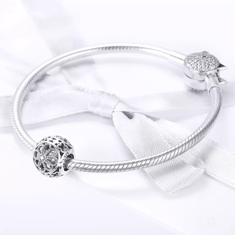 (bild till) Pandora Stil Berlock Blommar - Scc899 - View 3