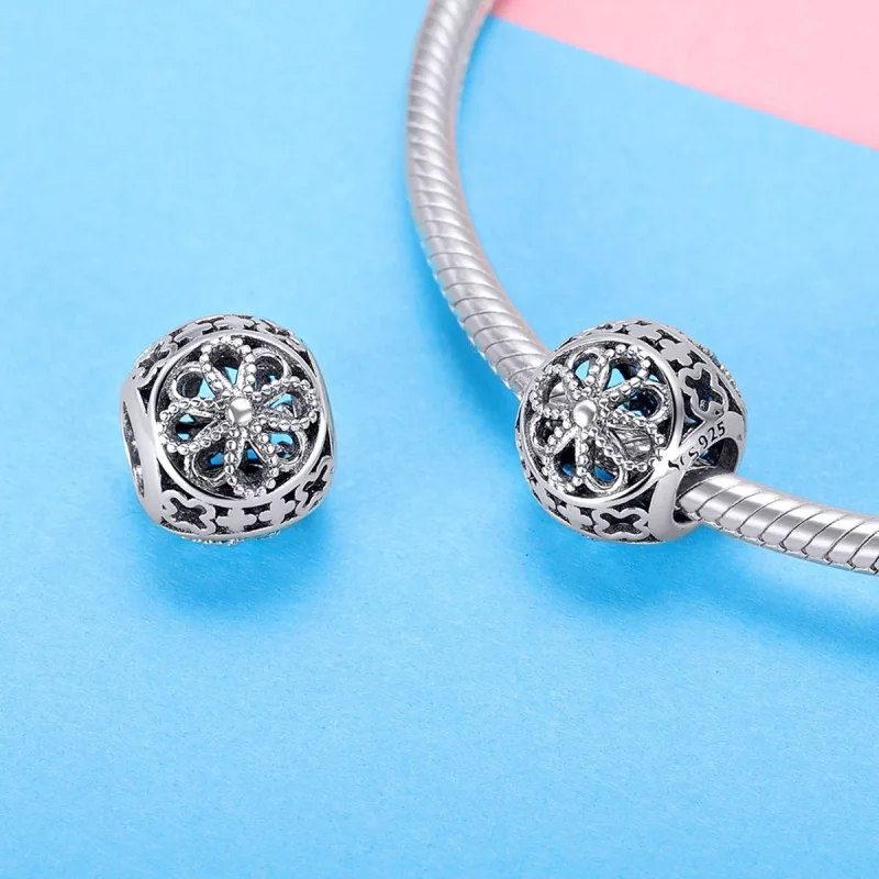 (bild till) Pandora Stil Berlock Blommar - Scc899 - View 4