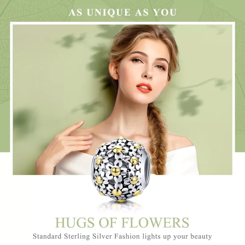 (bild till) Pandora Stil Berlock Blommornas Omfamning - Scc717 - View 6