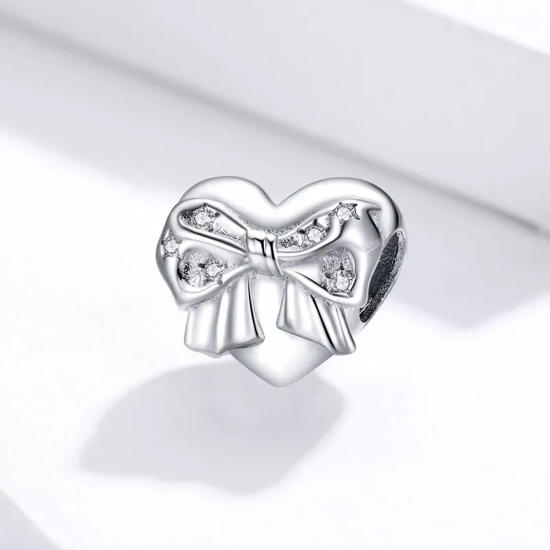 (bild till) Pandora Stil Berlock Bow & Love Heart - Bsc381 - View 2