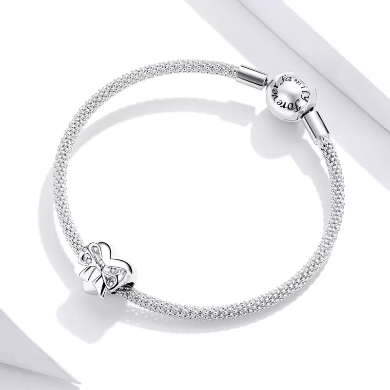 (bild till) Pandora Stil Berlock Bow & Love Heart - Bsc381 - View 3
