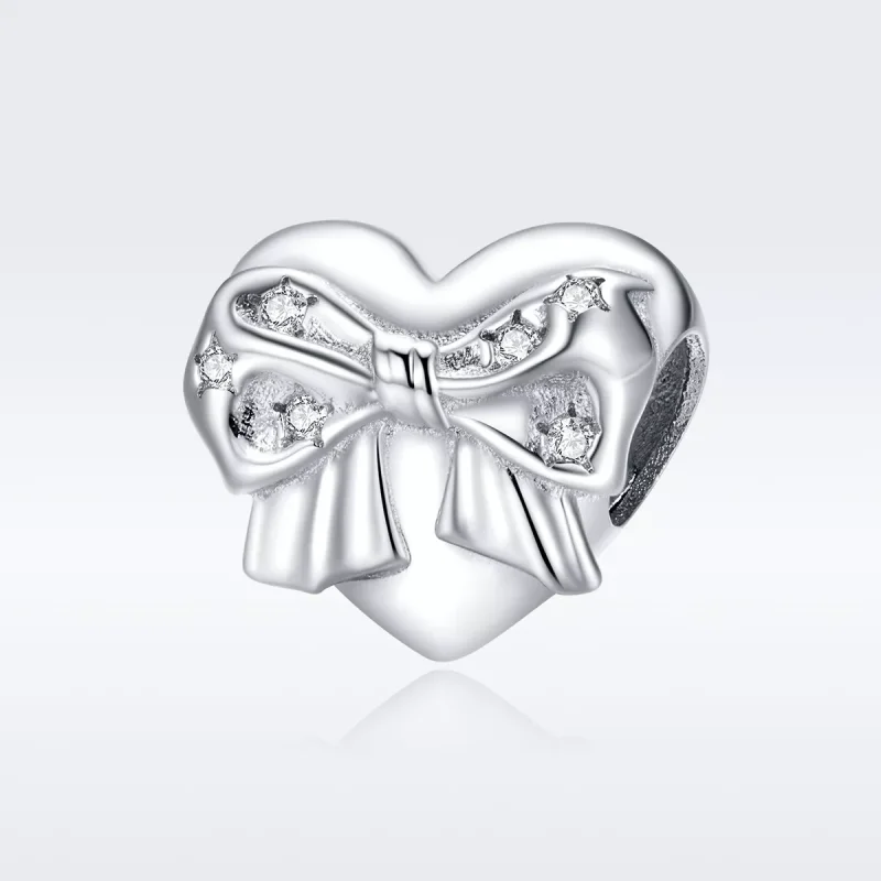 (bild till) Pandora Stil Berlock Bow & Love Heart - Bsc381 - View 5
