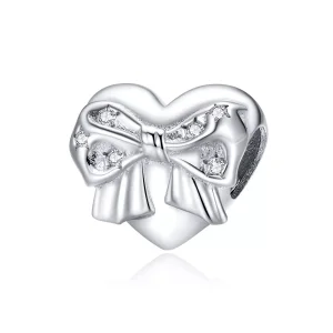 (bild till) Pandora Stil Berlock Bow & Love Heart - Bsc381
