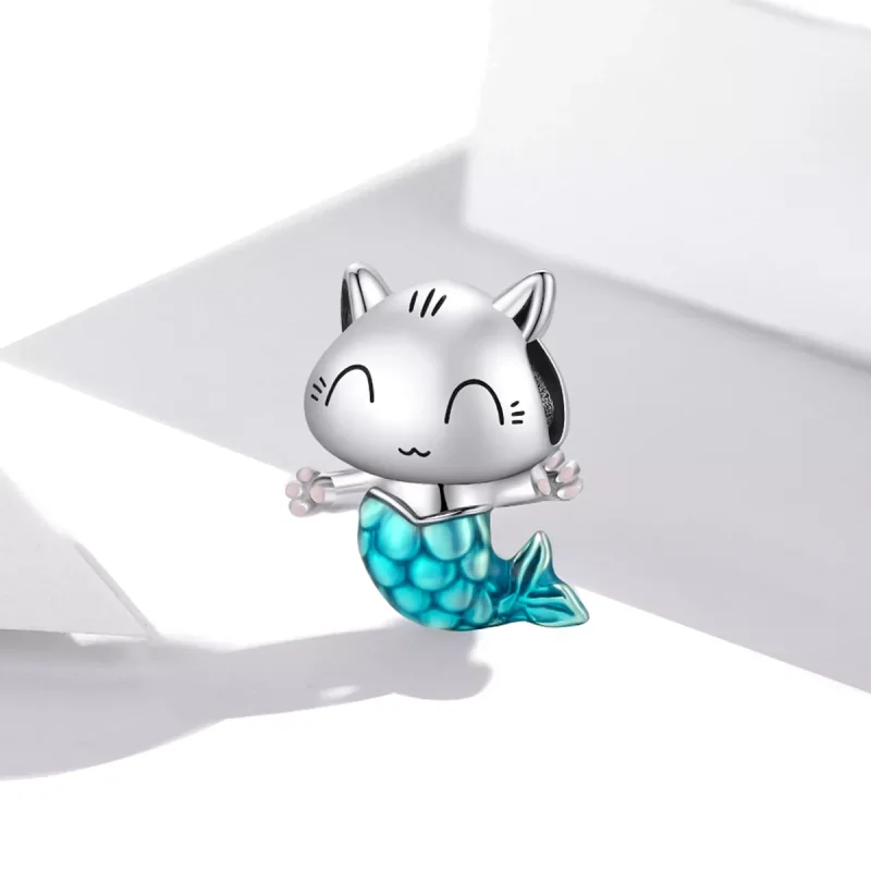 (bild till) Pandora Stil Berlock Cat Mermaid - Scc1852 - View 2