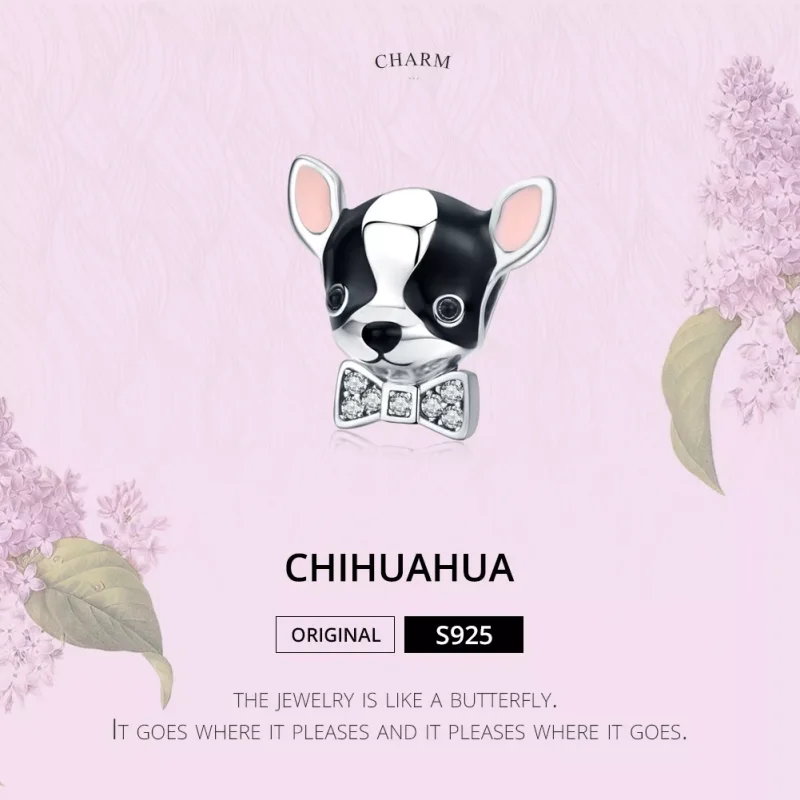 (bild till) Pandora Stil Berlock Chihuahua - Scc1310 - View 2