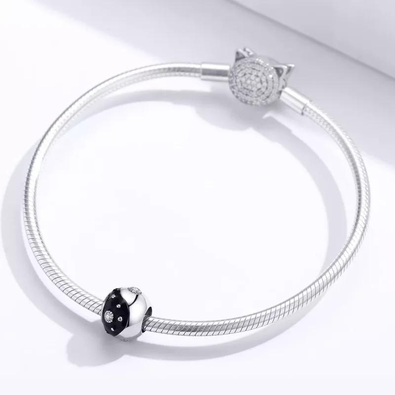 (bild till) Pandora Stil Berlock Chinoiserie Yin Yang - Bsc192 - View 3