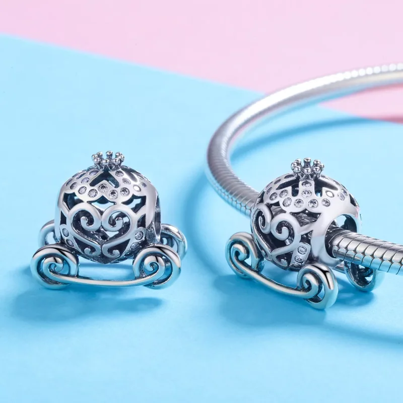 (bild till) Pandora Stil Berlock Cinderellas Pumpabil - Scc792 - View 3
