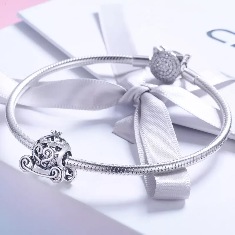 (bild till) Pandora Stil Berlock Cinderellas Pumpabil - Scc792 - View 4