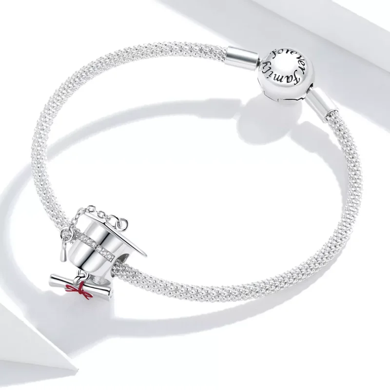 (bild till) Pandora Stil Berlock College Graduation Cap - Bsc357 - View 3