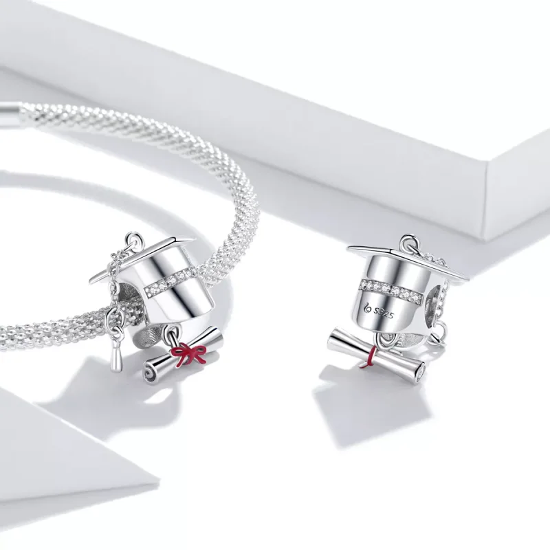 (bild till) Pandora Stil Berlock College Graduation Cap - Bsc357 - View 4