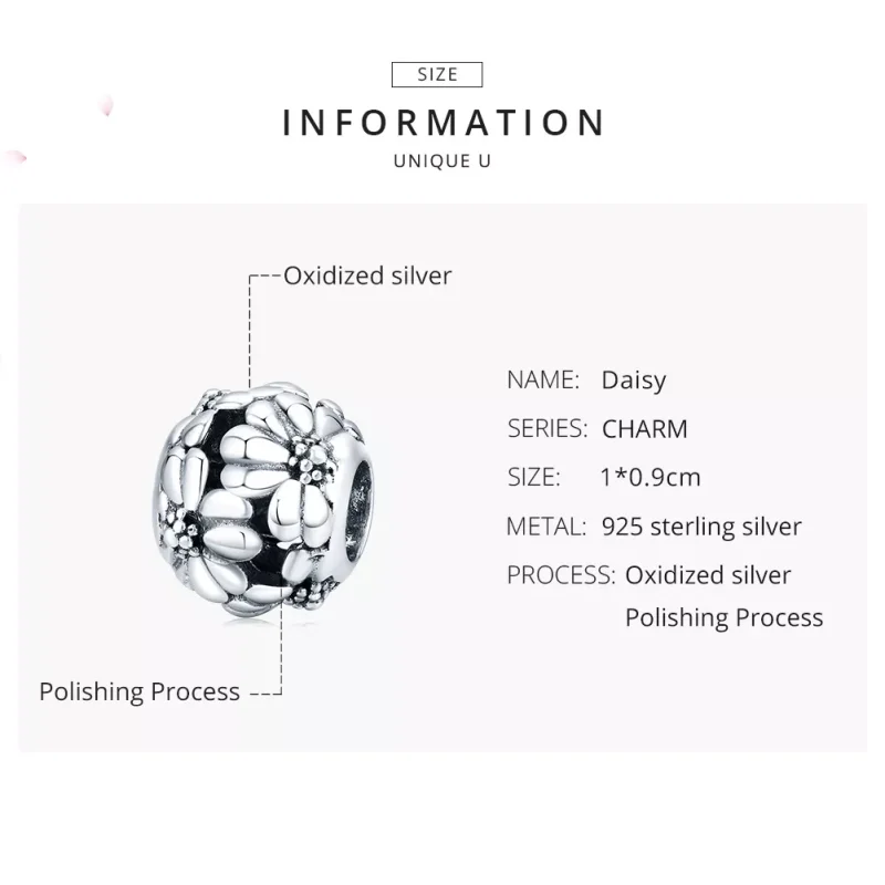 (bild till) Pandora Stil Berlock Daisy - Scc1487 - View 7