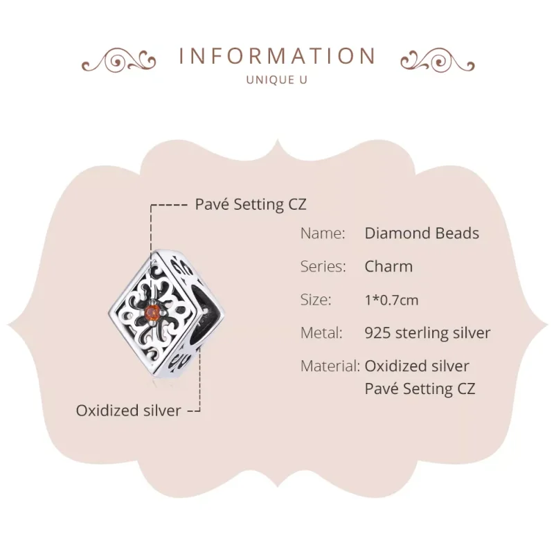 (bild till) Pandora Stil Berlock Diamant - Scc1825 - View 6