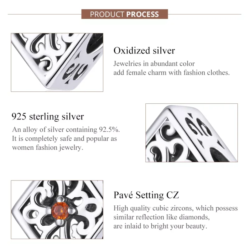 (bild till) Pandora Stil Berlock Diamant - Scc1825 - View 7