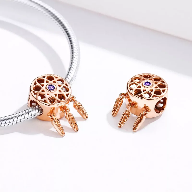 (bild till) Pandora Stil Berlock Dream Catcher Rose Gold 14 Karat Roséguld - Scc330-C - View 2