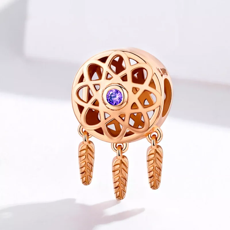(bild till) Pandora Stil Berlock Dream Catcher Rose Gold 14 Karat Roséguld - Scc330-C - View 3