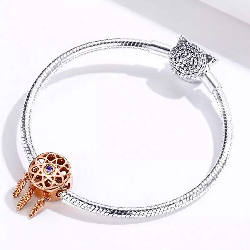 (bild till) Pandora Stil Berlock Dream Catcher Rose Gold 14 Karat Roséguld - Scc330-C - View 4