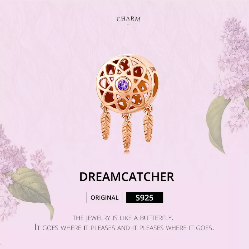 (bild till) Pandora Stil Berlock Dream Catcher Rose Gold 14 Karat Roséguld - Scc330-C - View 6
