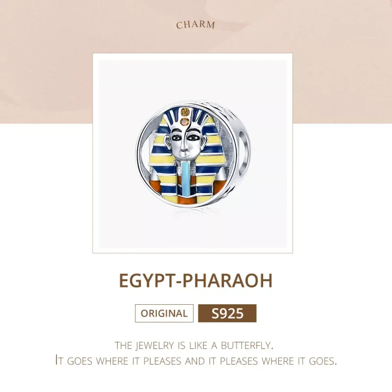 (bild till) Pandora Stil Berlock Egypten - Farao - Scc1858 - View 5