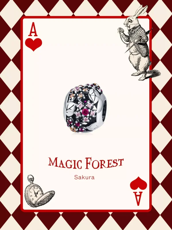 (bild till) Pandora Stil Berlock Elegant Cherry Blossom - Scc1446 - View 6