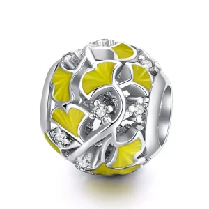 (bild till) Pandora Stil Berlock Eleganta Ginkgo -Löv - Bsc334