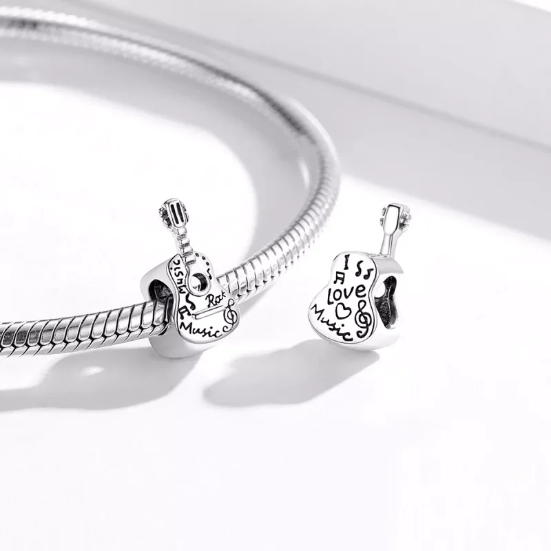 (bild till) Pandora Stil Berlock Enkel Gitarr - Scc1708 - View 4