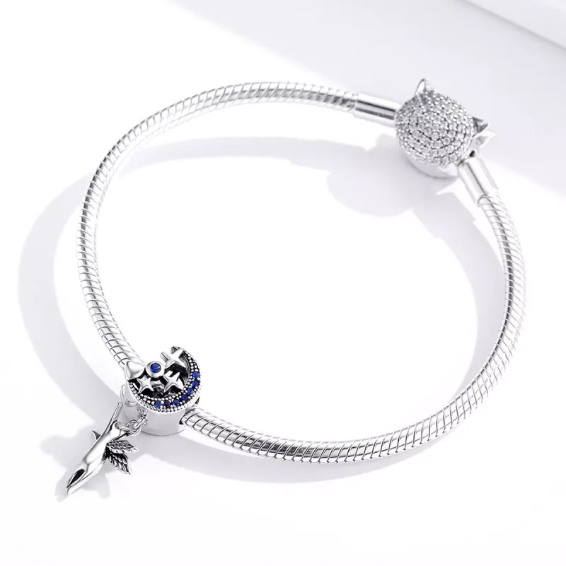 (bild till) Pandora Stil Berlock Flygande Katt - Scc1551 - View 4
