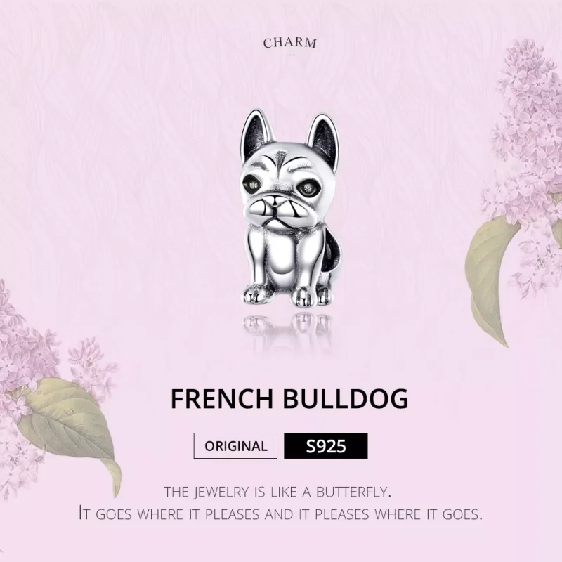 (bild till) Pandora Stil Berlock Fransk Bulldog - Scc1306 - View 2