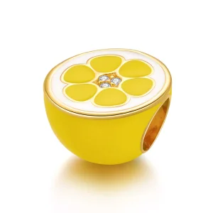 Pandora Stil Berlock Färsk Citron - Scc1590 (bild till) Pandora Stil Berlock Färsk Citron - Scc1590