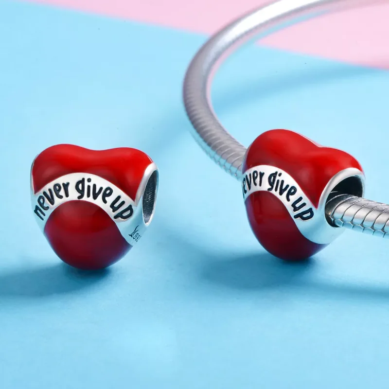 (bild till) Pandora Stil Berlock Ge Inte Upp - Scc808 - View 3